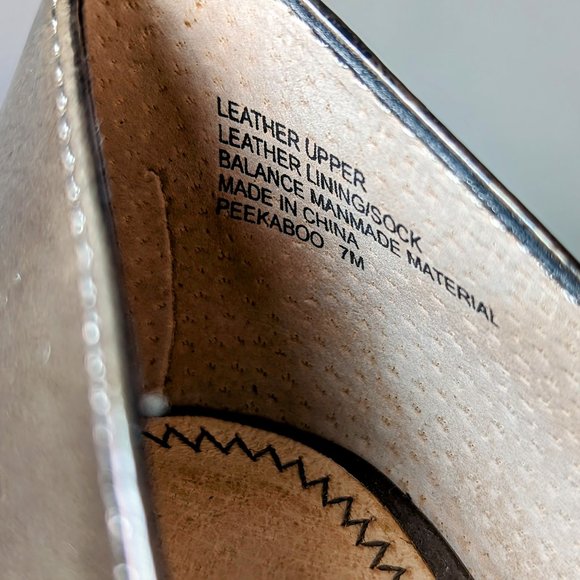 7M Chocolate Brown Peekaboo Pump Heels, Nordstrom BP - Picture 8 of 8